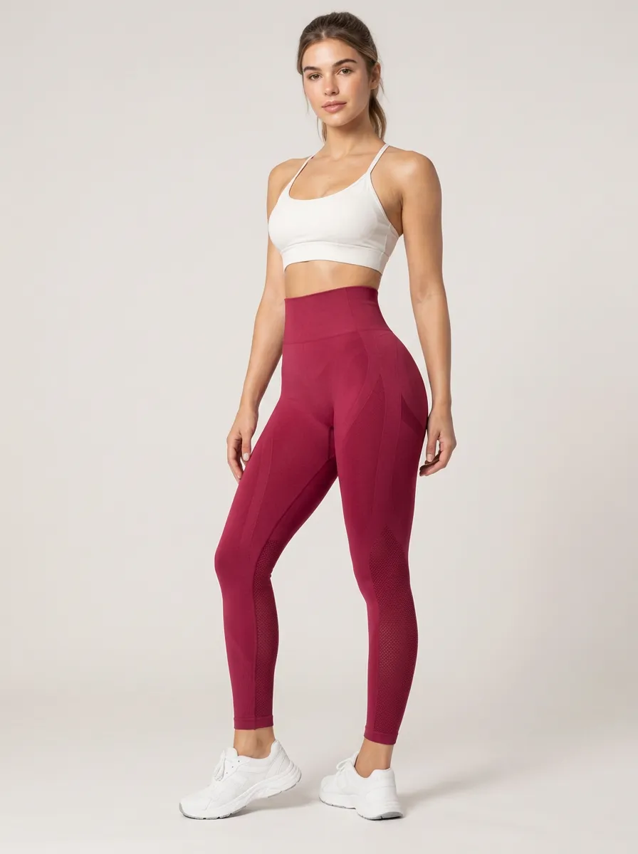 Women's Dynamic High Waist Printed Seamless Fitness Leggings