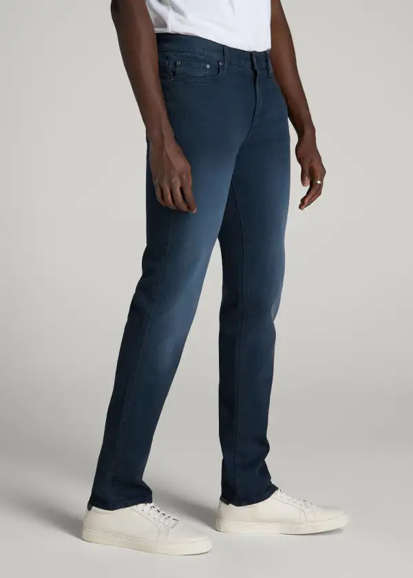 Men's Polished Slim Fit Tapered Cotton Jeans