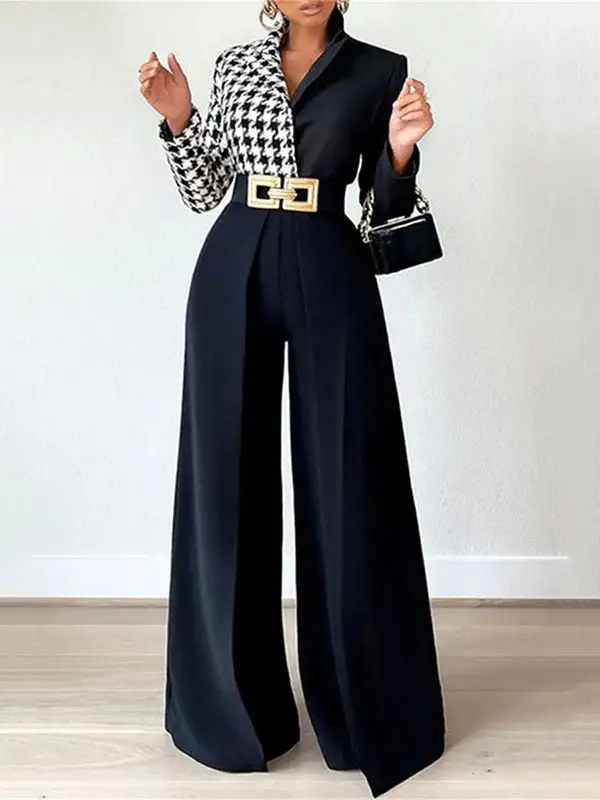 Women's Relaxed High Waist Loose Fit Pleated Pants