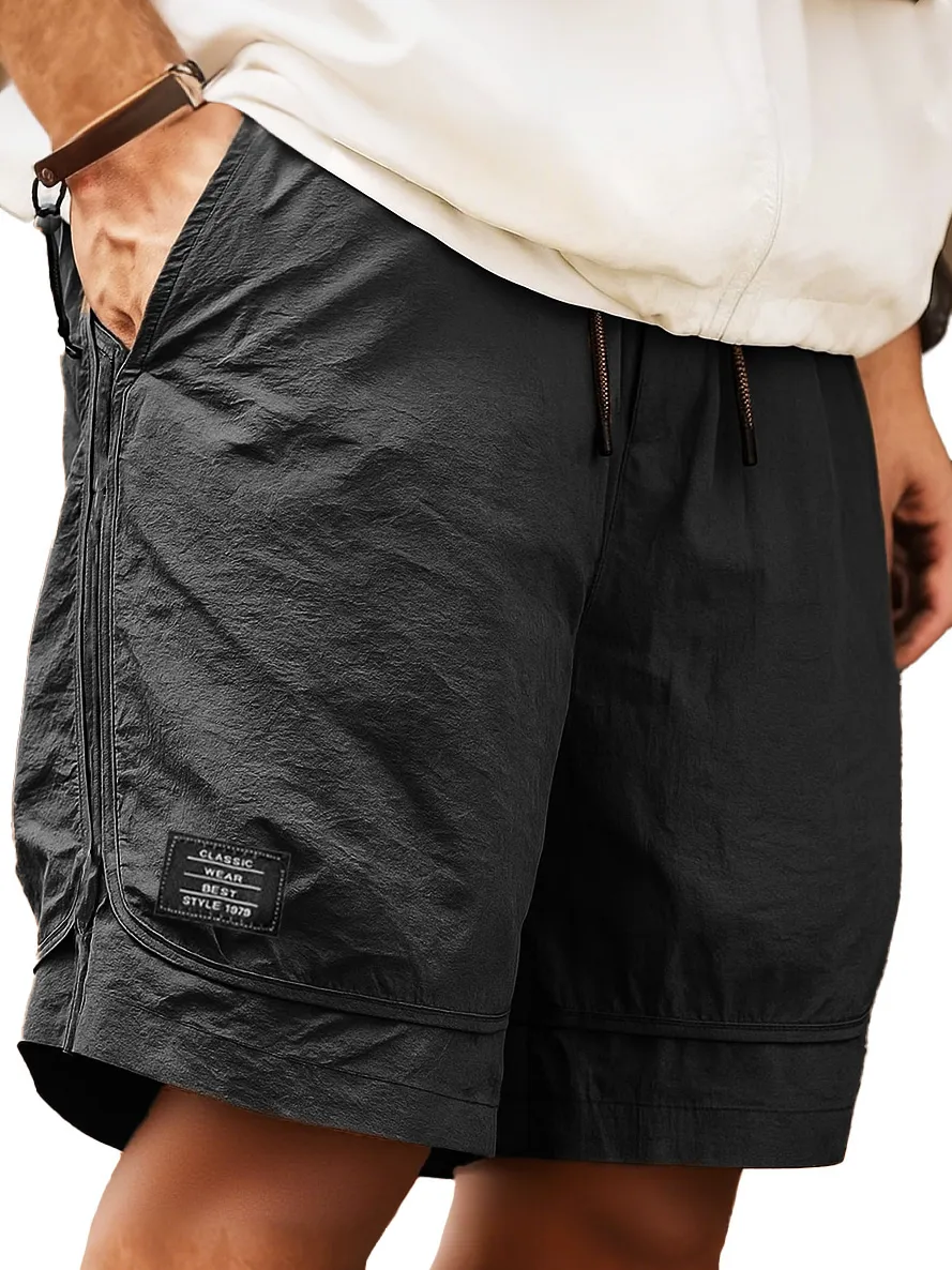 Pocket Drawstring Pull On Shorts