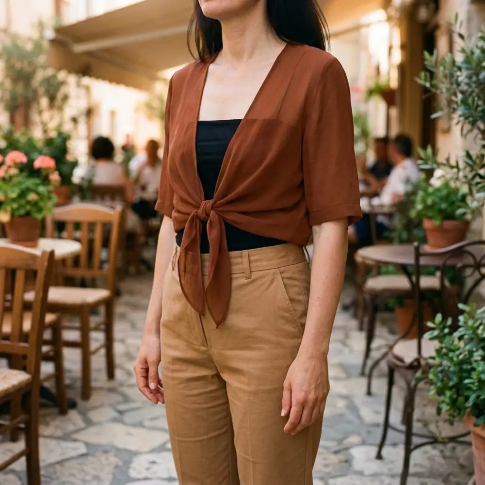 Sheer Chiffon Cardigan