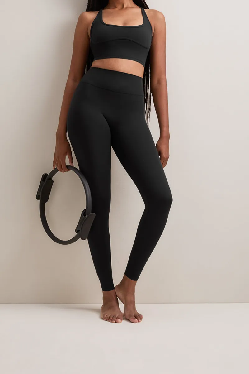 High Waist Clean Front Leggings