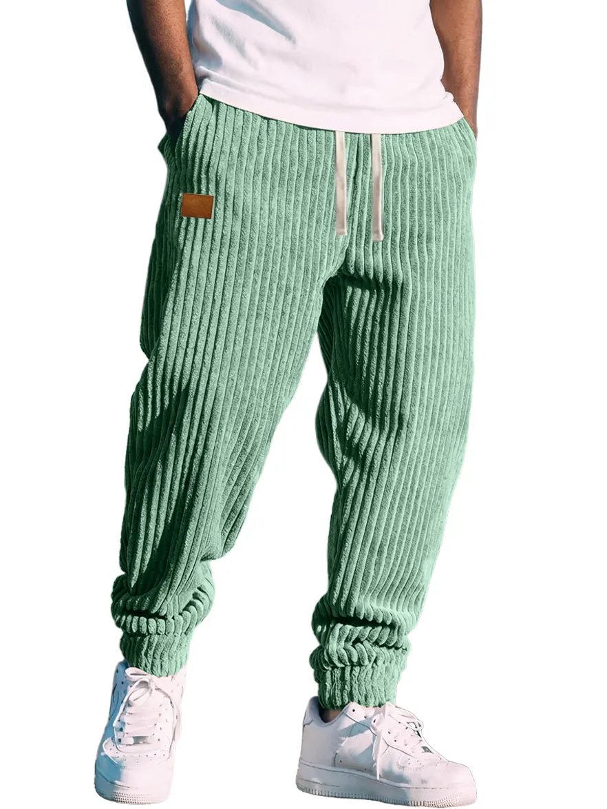 Corduroy Striped Casual Pants