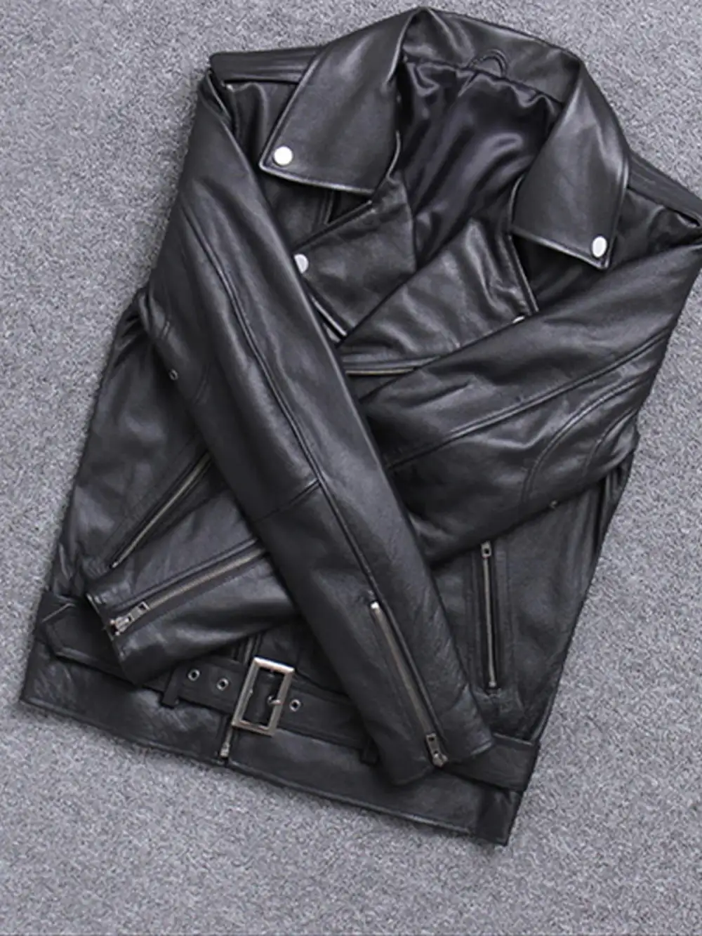 Men's Leather Moto Jacket