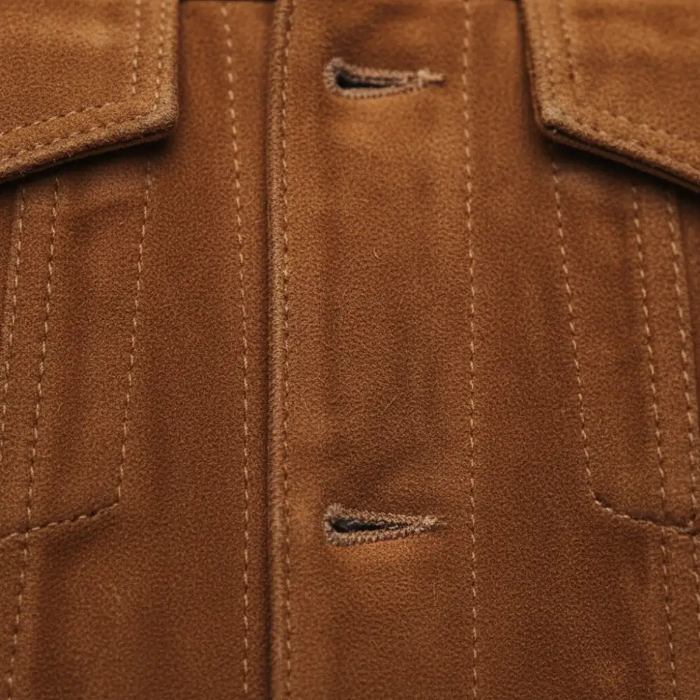 Traditional Suede Trucker Jacket