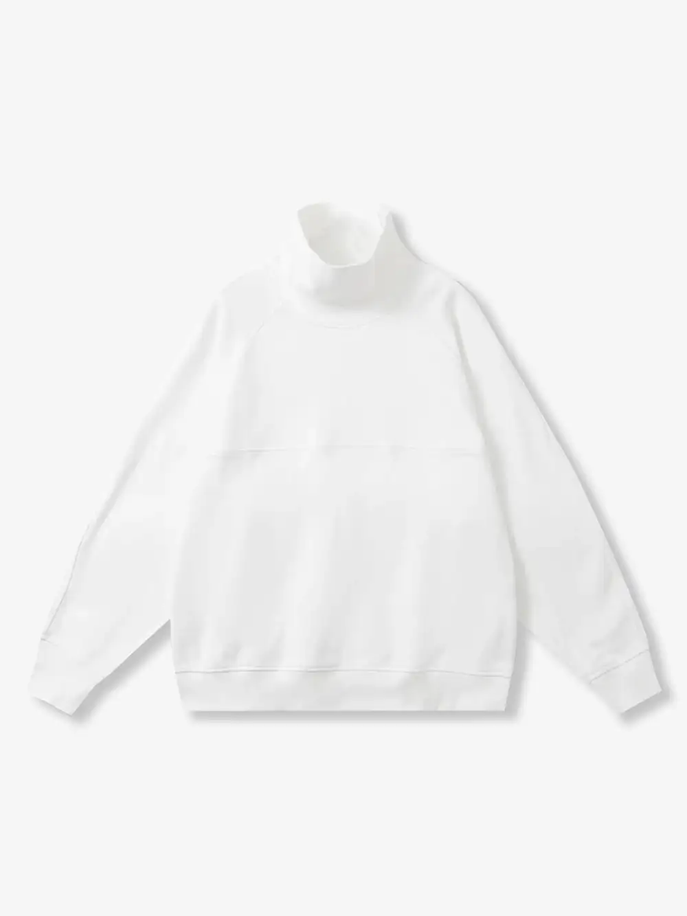 Plain Dralon High Neck Sweatshirt
