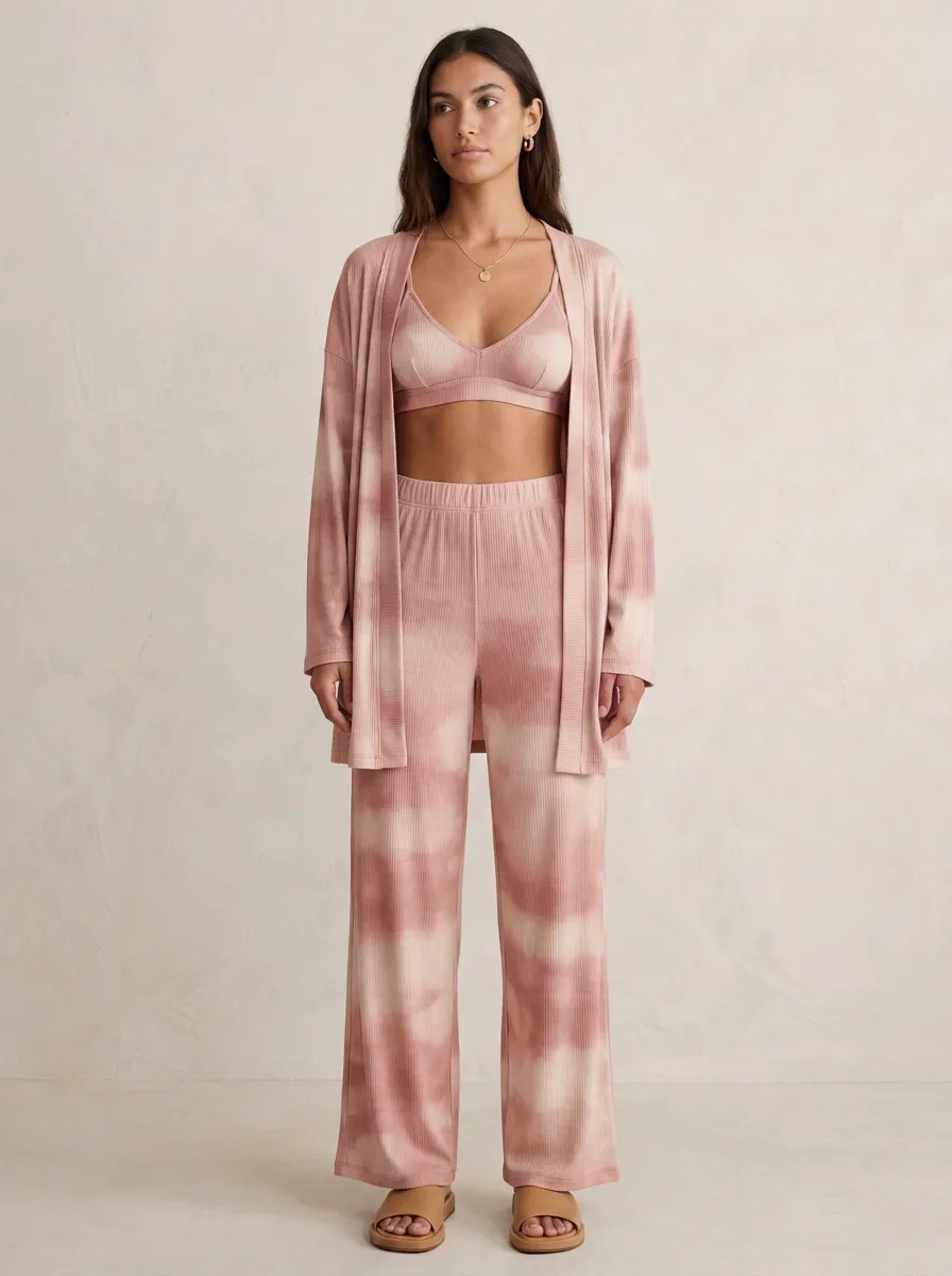 Tie Dye Cardigan Lounge Set