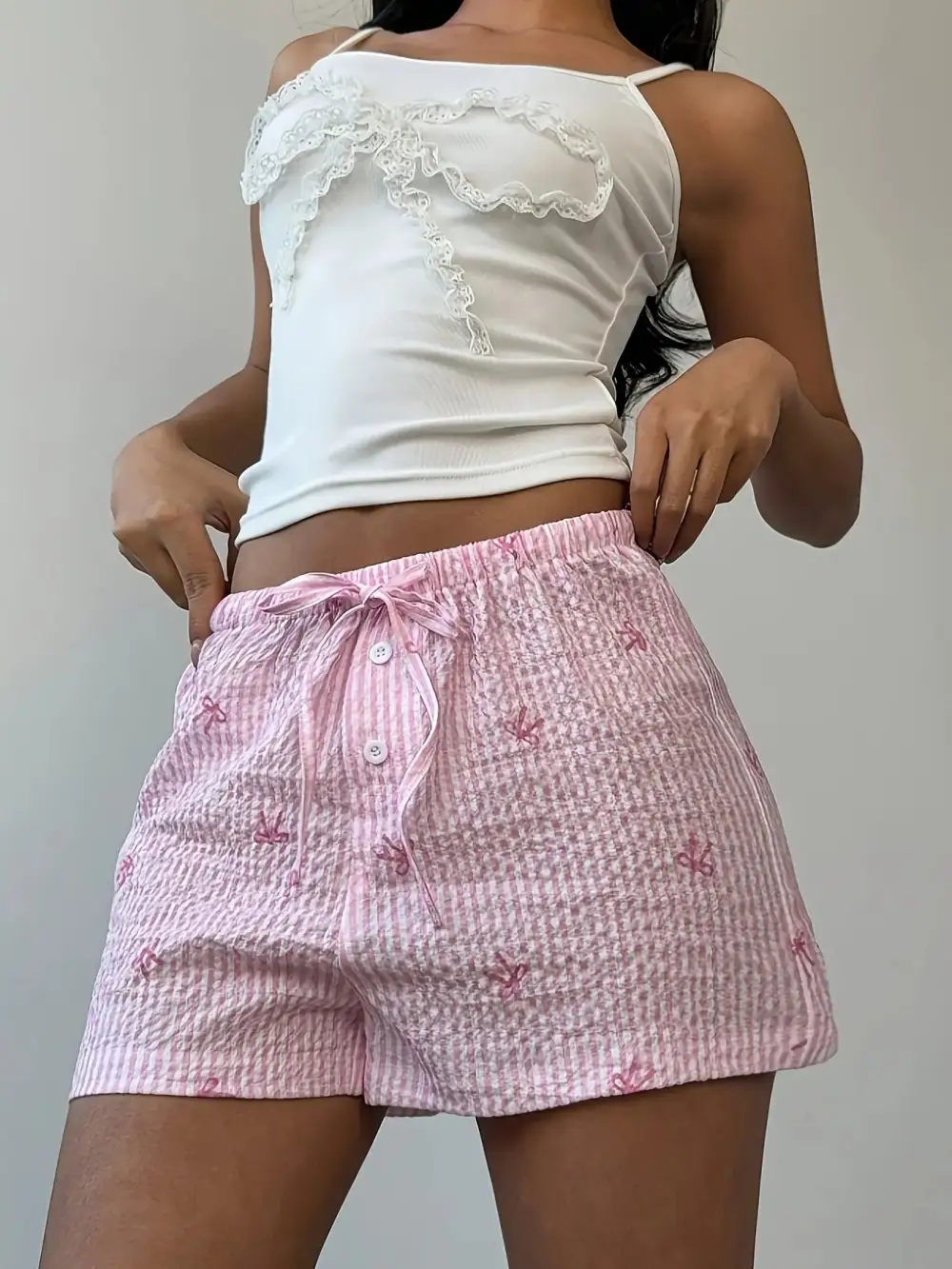Utility Drawstring Waist Shorts