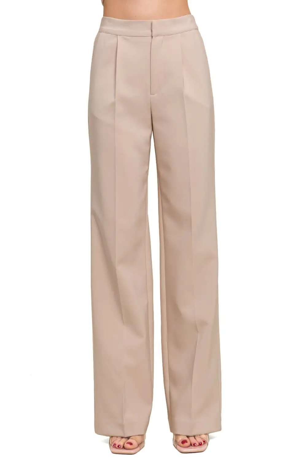 High Rise Wide Leg Pants