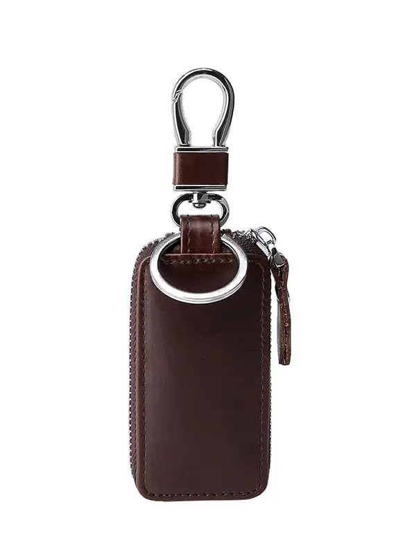 Solid Simple Durable Car Key Bag Keychain Wallet