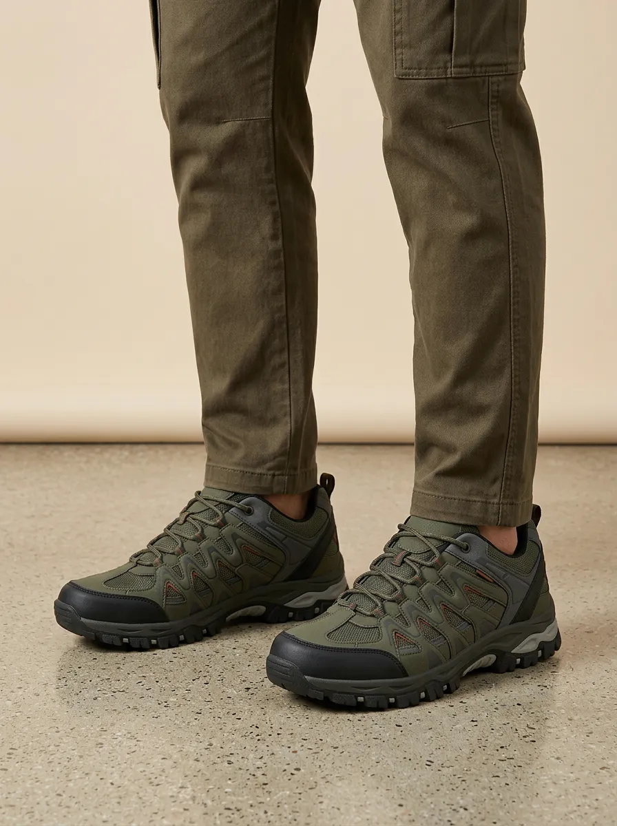 Men's Outdoor Hiking Mesh Printed Trekking Shoes