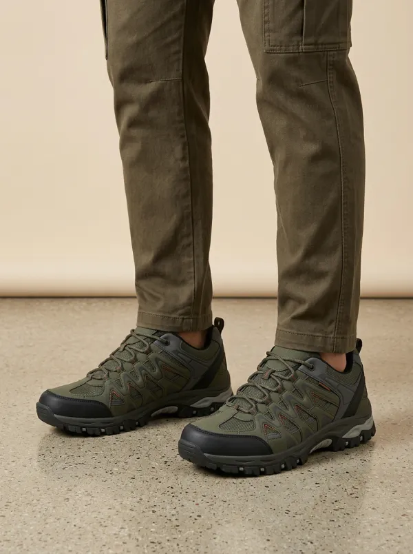 Men's Outdoor Hiking Mesh Printed Trekking Shoes