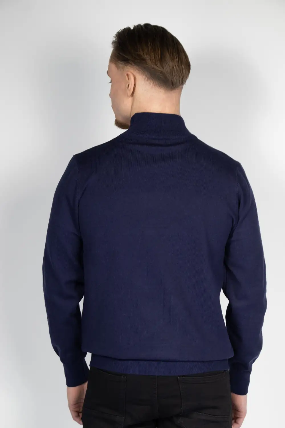 Contemporary Slim Fit Viscose Turtleneck Sweater