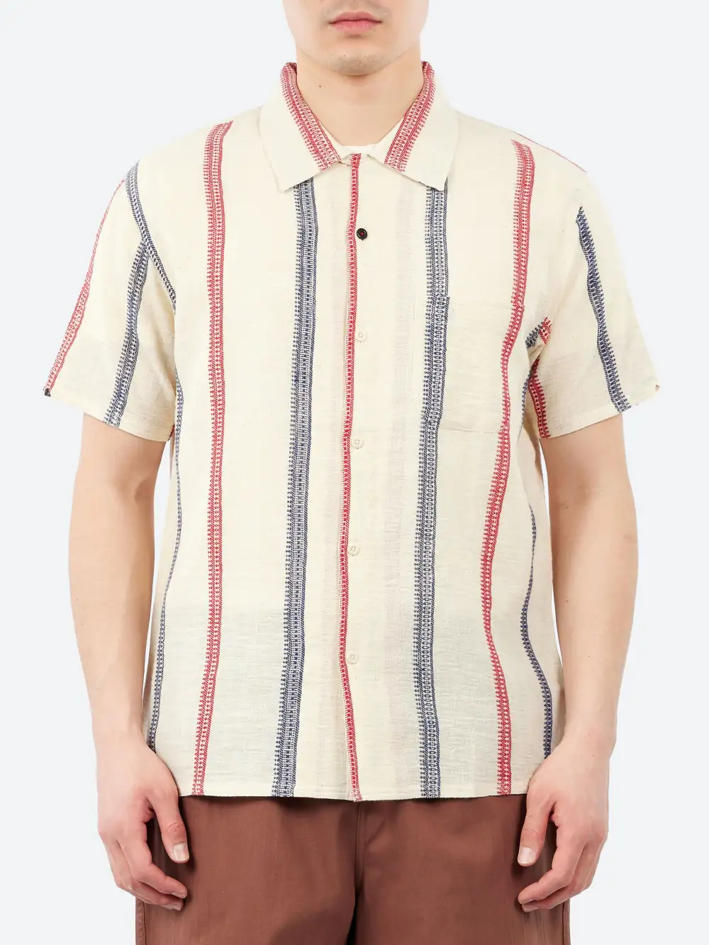 Men's Cotton Convertible Collar Shirt