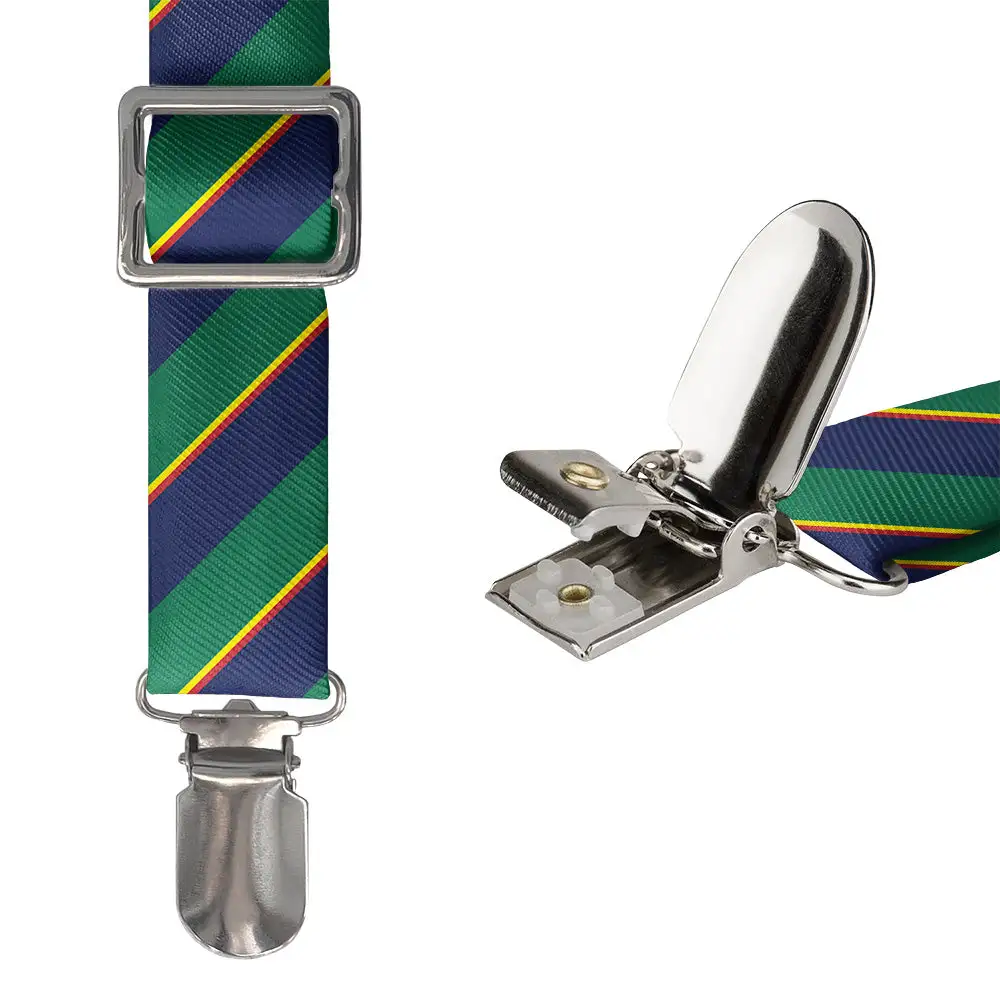 Federal Stripe Pattern Suspenders