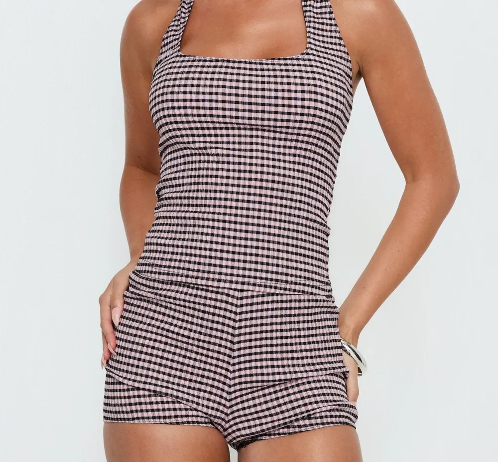Multicolor Knit Halter Top