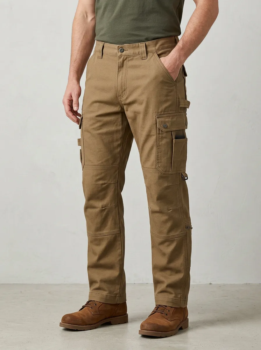 Men's Outdoor Jobsite Utility Multi-Pocket Work Pants