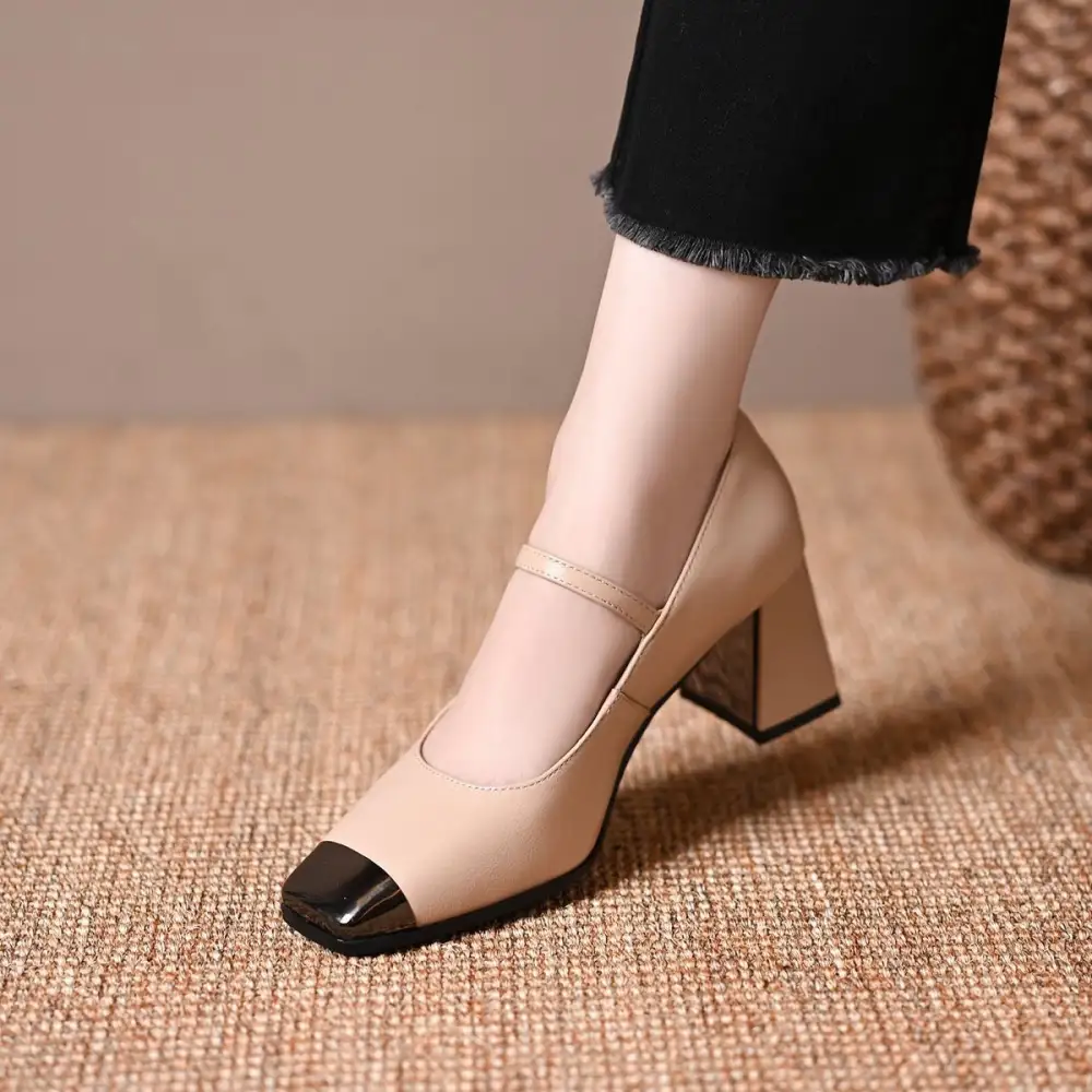 Gentle Fit Strap Low Heel Shoes
