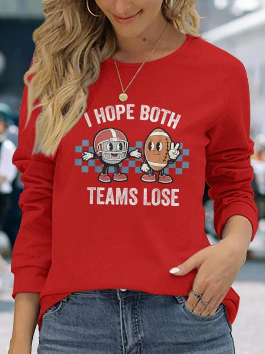 Cartoon Football Casual T-Shirt