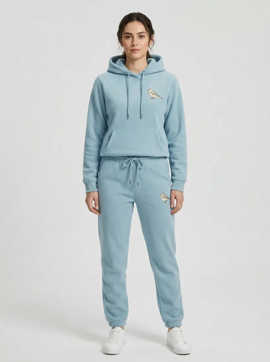 Women's Embroidered Bird Lounge Set