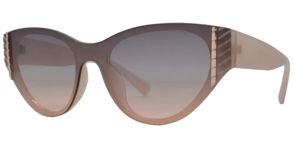 Plastic Cat Eye Sunglasses With One Piece Lens