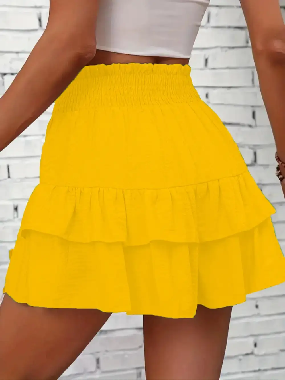 Ruffle High Waist Skort