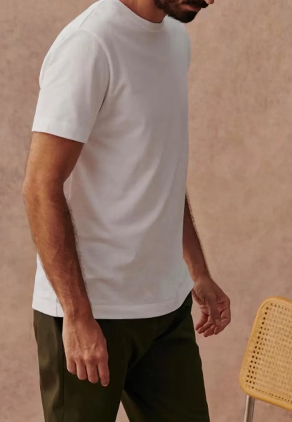 White Plain Crew Neck Everyday Essential T-Shirt