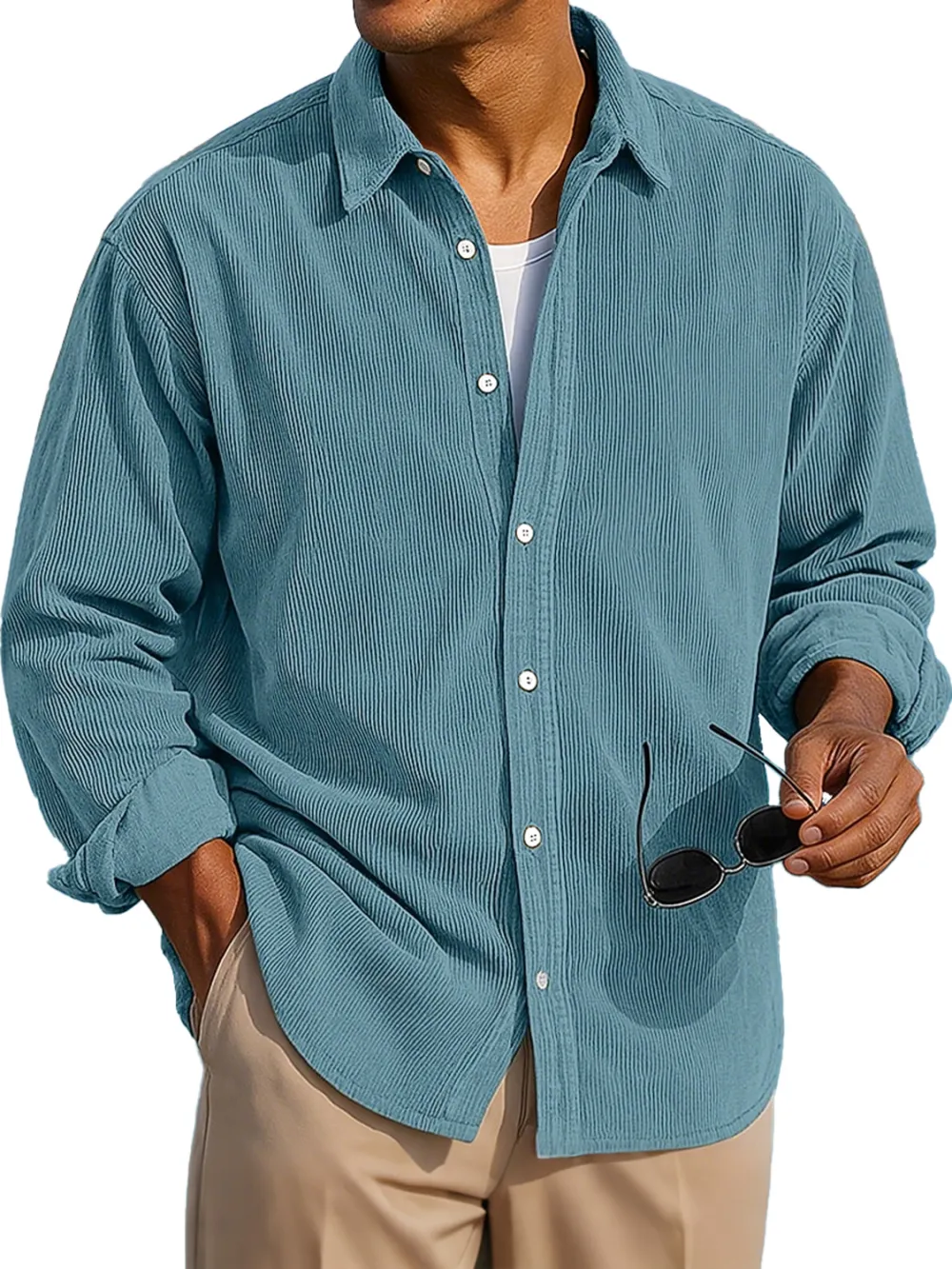 Corduroy Long Sleeve Shirt