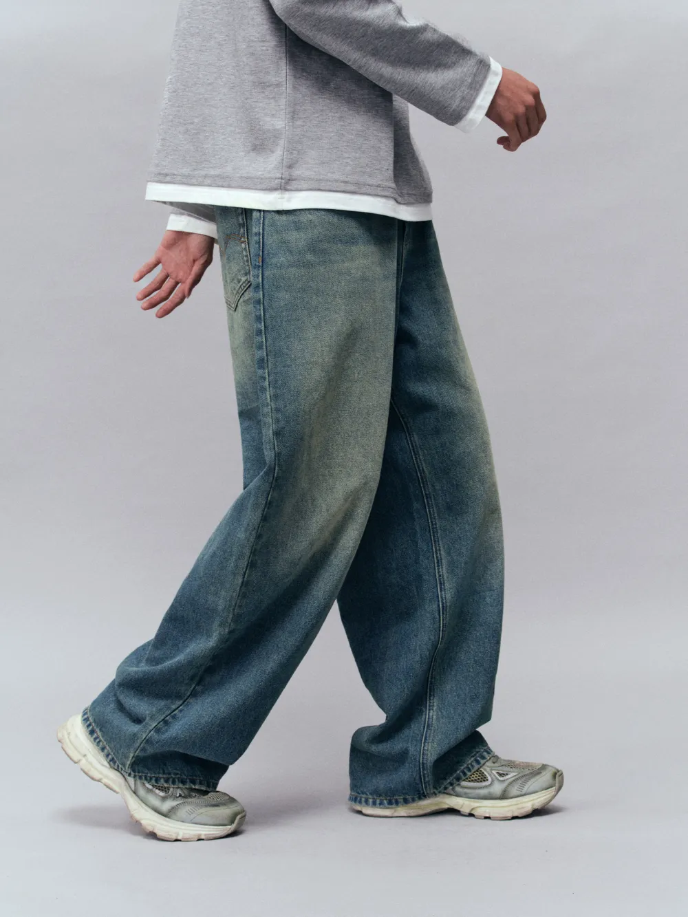 Relaxed Loose Fit Denim Jeans