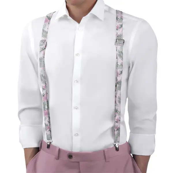 Tropical Blooms Theme Suspenders