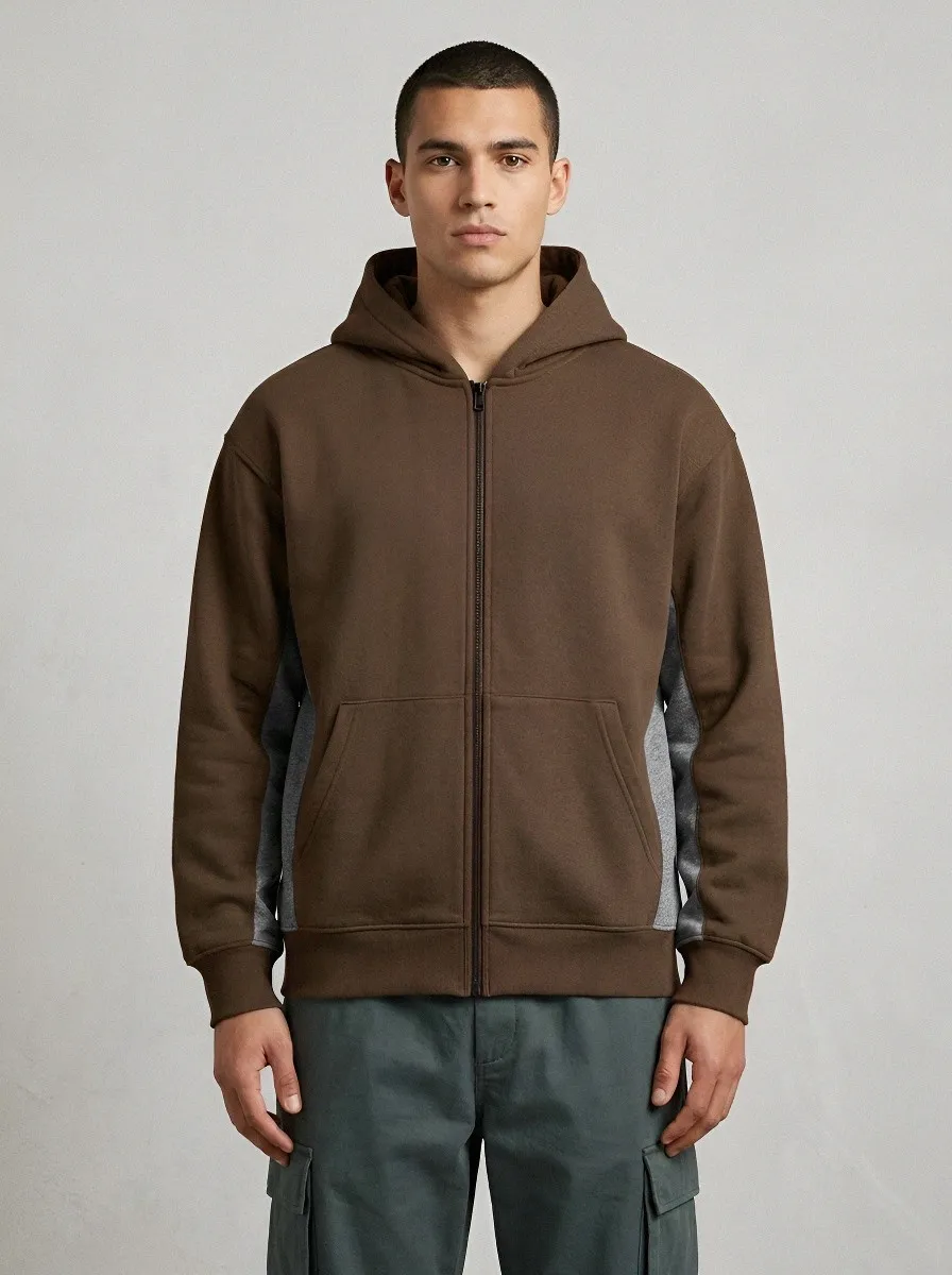 Men's Colorblock Full-Zip Hoodie