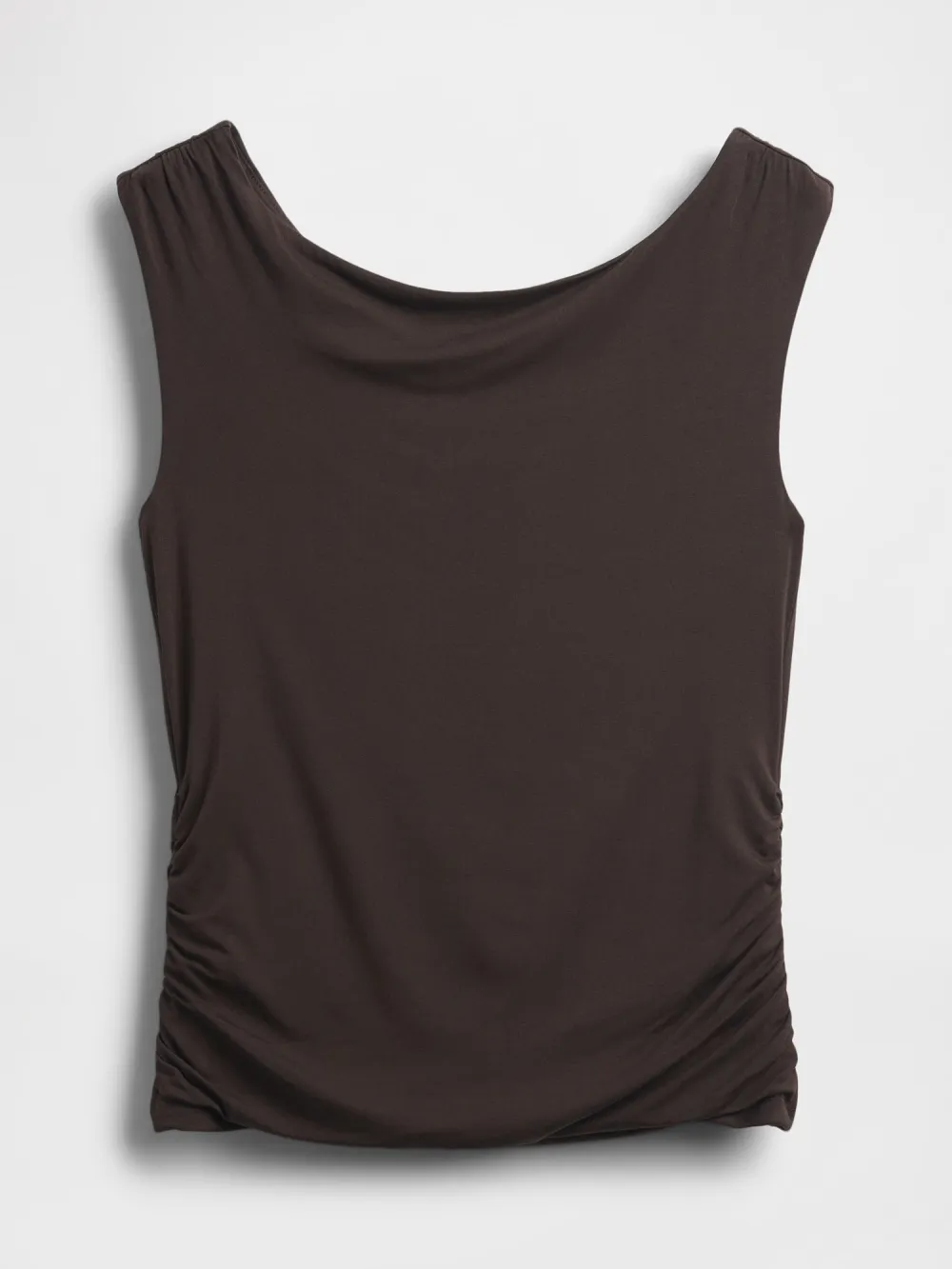 Shoulder Solid Color Short Sleeved Top