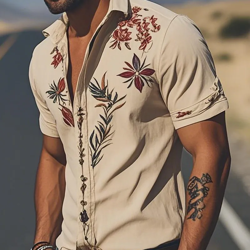 Textured Suede Overshirt Washed Shirt