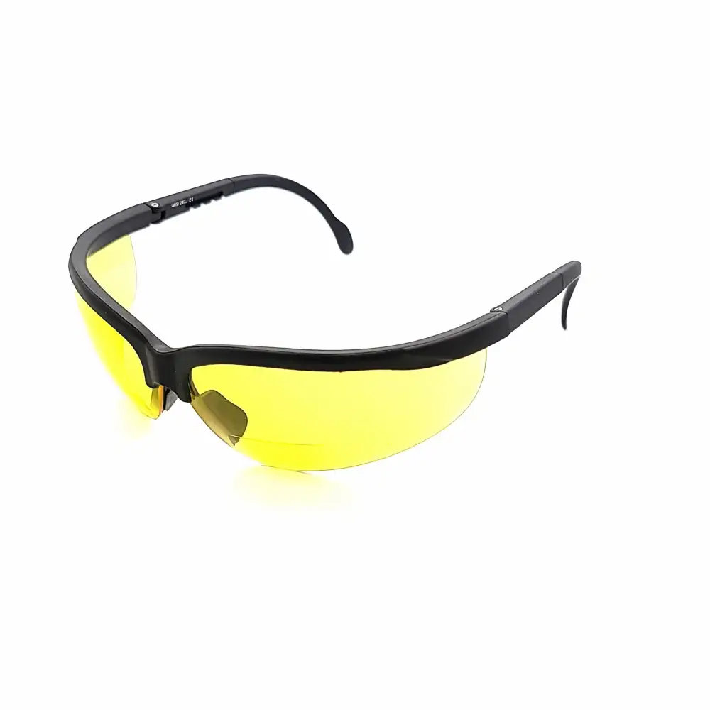 Half-Rim Bifocal Yellow-Tint Reading Glasses
