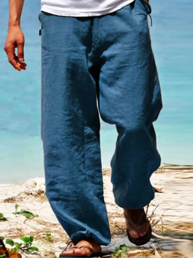 Cotton Beach Casual Trousers Pants