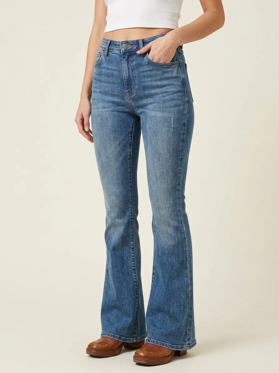 Easygoing Washed Denim Jeans