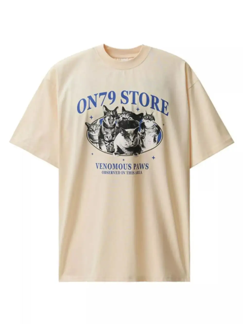 Soft Touch Graphic Round Neck Short Sleeve T-Shirt