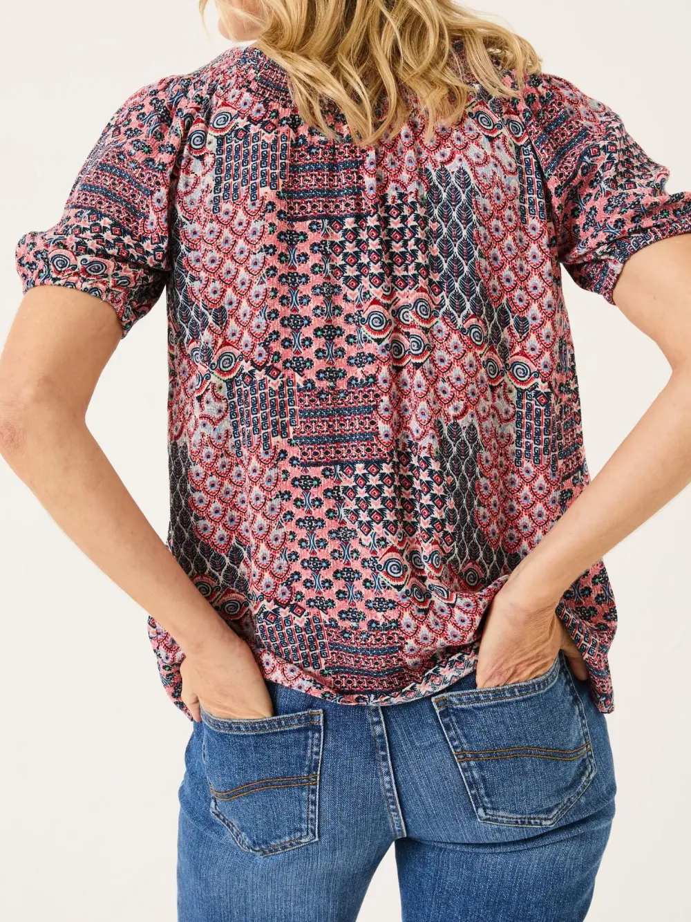 Pink Geo Tayana Blouse
