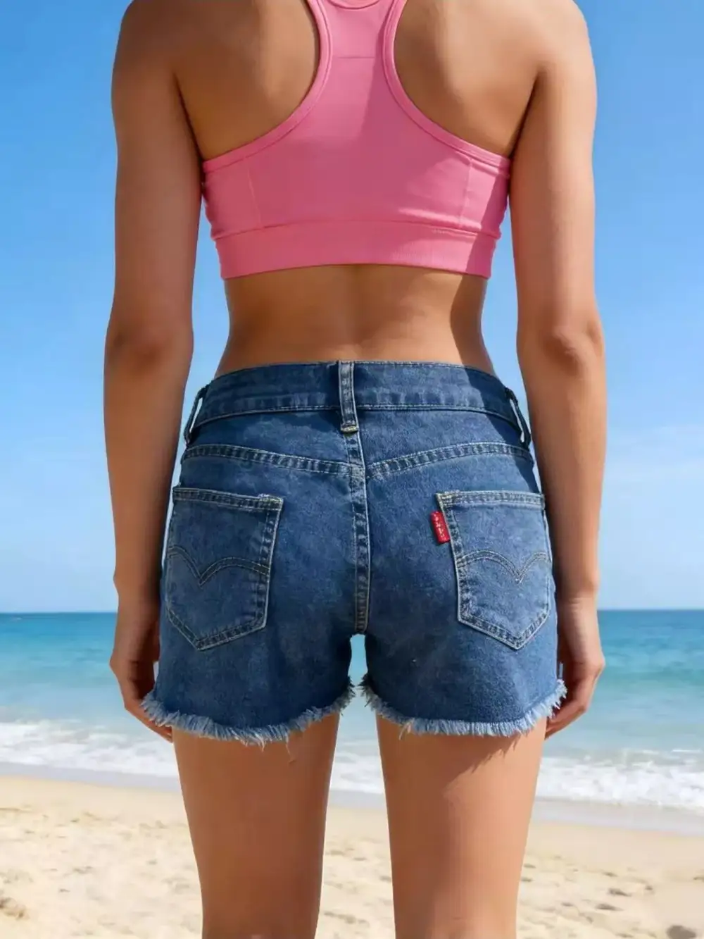 Essential Raw Hem Denim Shorts