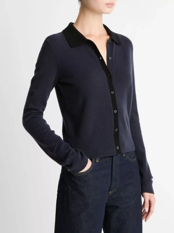 Collared Knit Cardigan