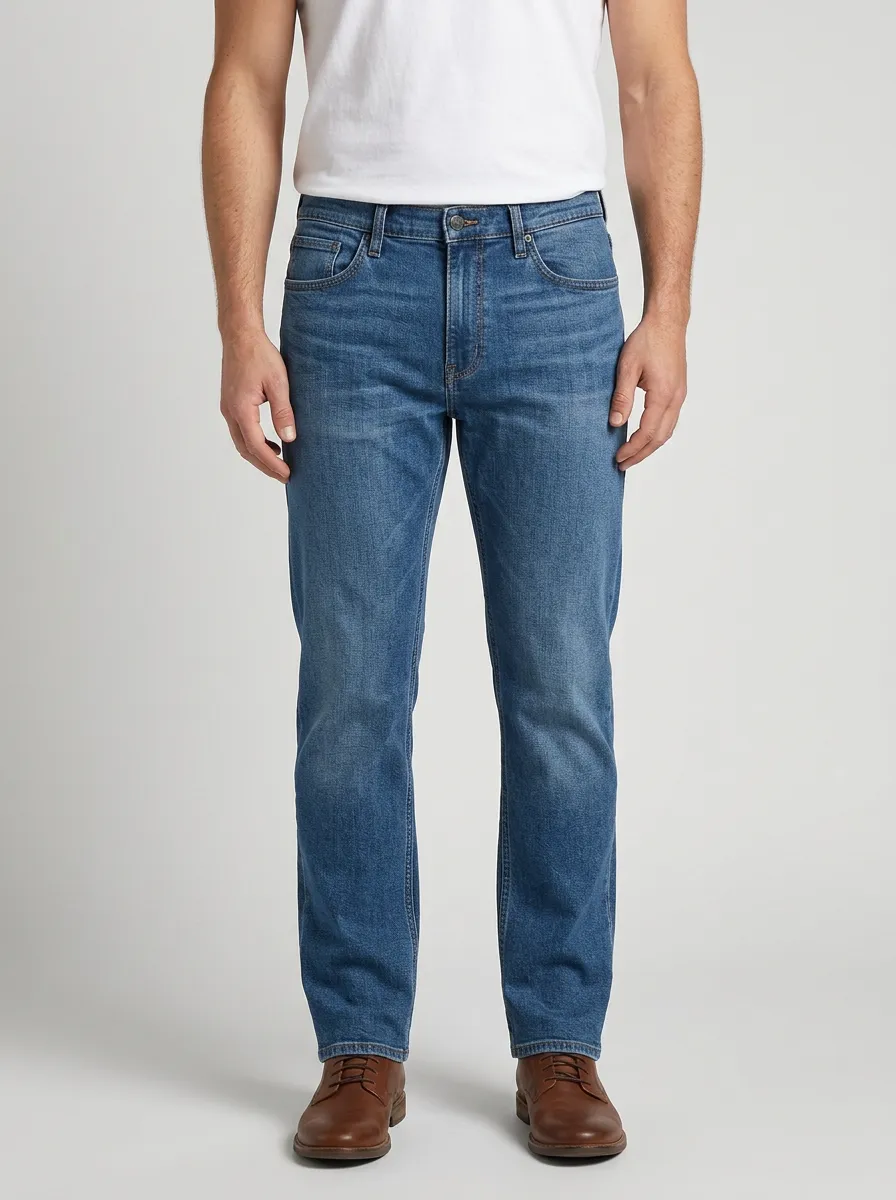 Everyday Textured Waist Jeans