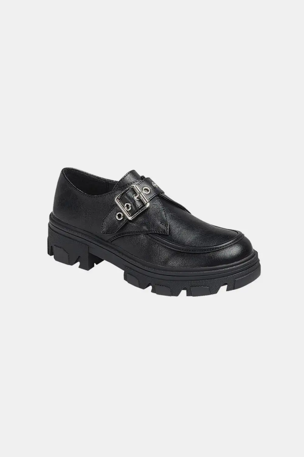 Platform Buckle Loafers