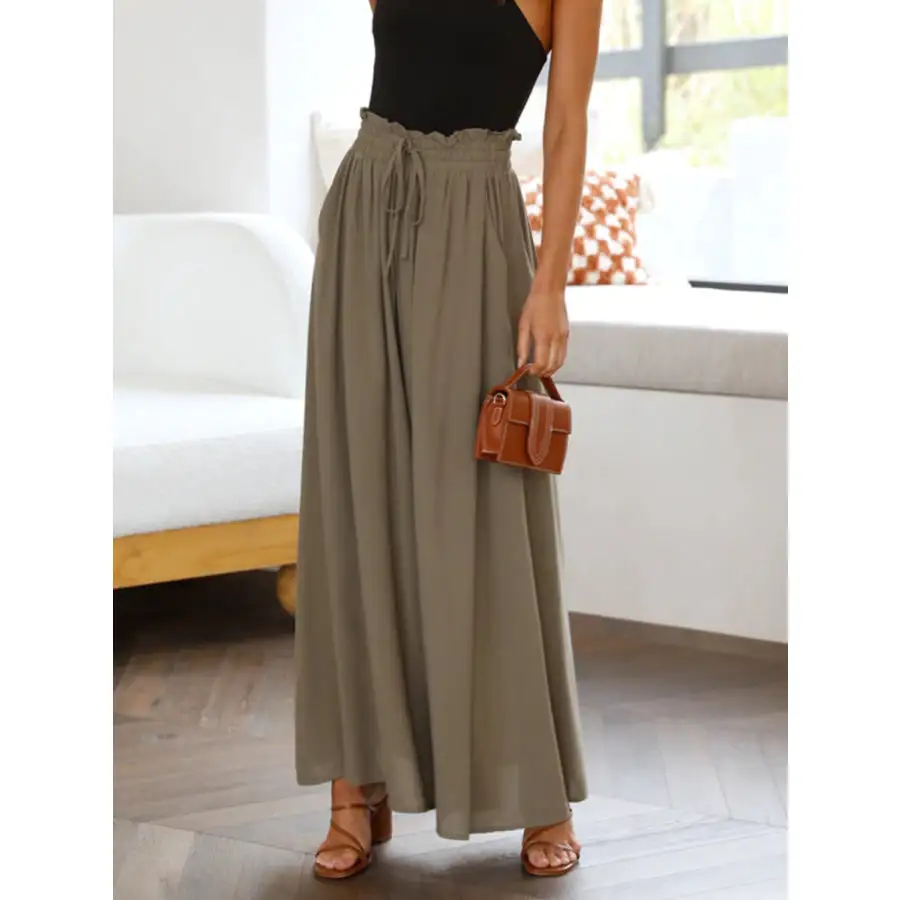 Casual Wide Leg Pants with Pockets