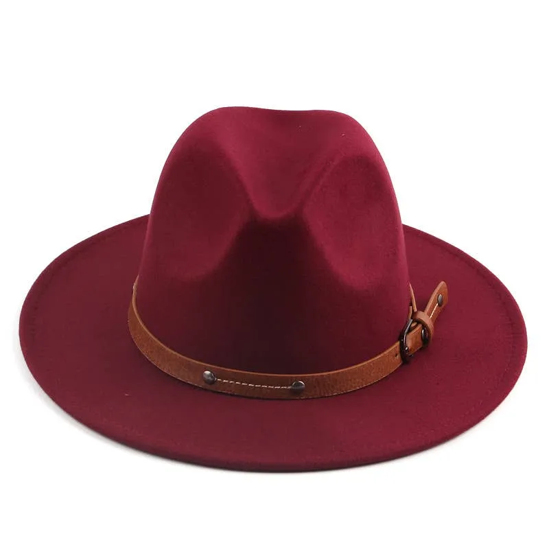 Casual Wool Wide Brim Hat