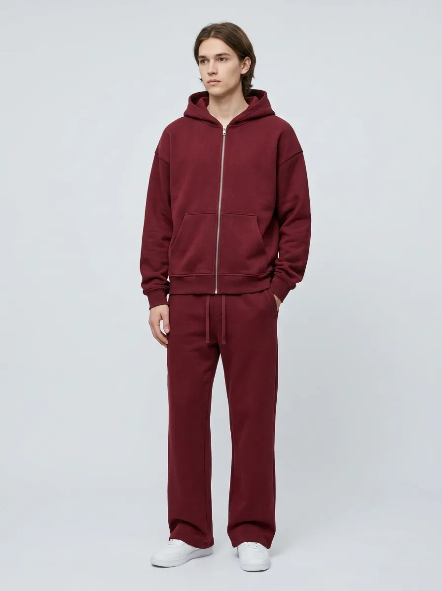 Unisex Sweatpants Practice Ready Zip-Up Hoodie Sweatpants Set