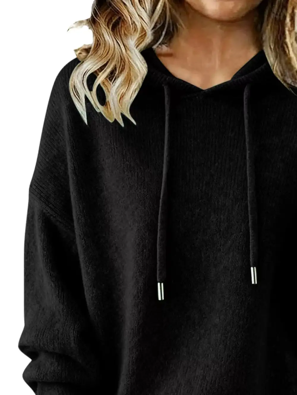 Versatile Drawstring Long Sleeve Sweater