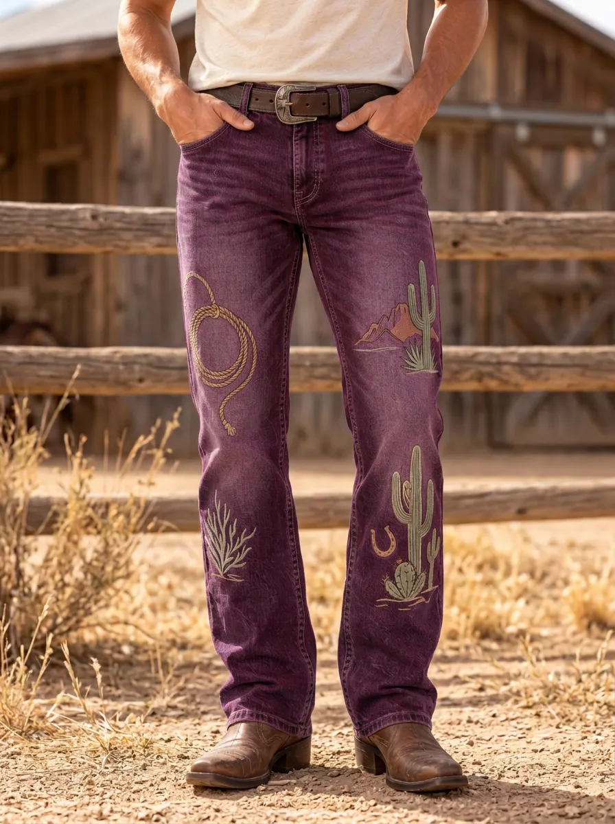 Everyday Cowboy Lasso Relaxed Look Men's Western Jeans