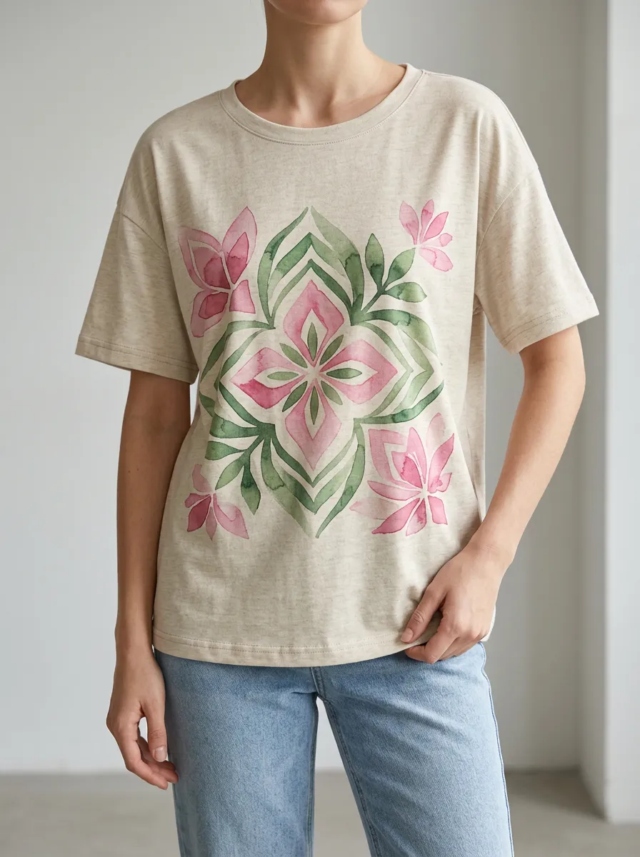Floral Graphic Casual Tee