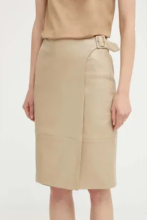 Pencil Leather Women's Skirt