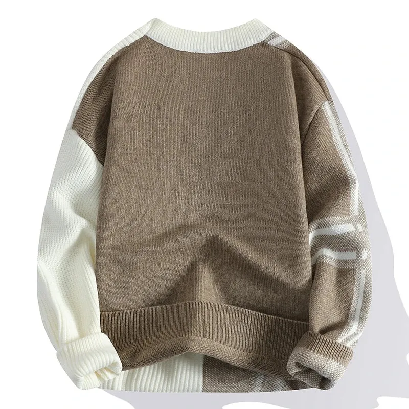 Colorblock Crewneck Sweater